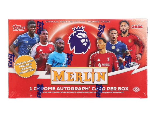 2025-26 Topps Merlin English Premier League Soccer Hobby Box