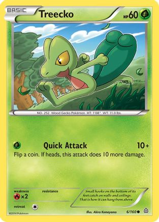 Treecko - 6/160 - Common - Reverse Holo