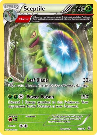 Sceptile (Omega) 009/160  - Reverse Holofoil XY  Primal Clash - Holo Rare
