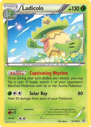 Ludicolo - 12/160 - Holo Rare
