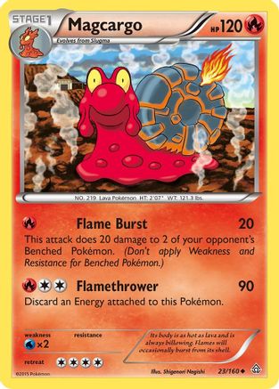 Magcargo - 23/160 - Uncommon - Reverse Holo
