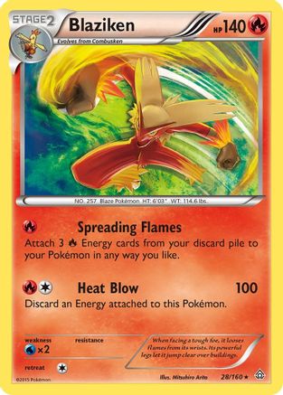 Blaziken - 28/160 - Holo Rare
