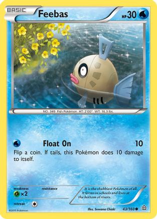 Feebas - 43/160 - Common - Reverse Holo