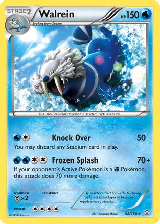 Walrein - 48/160 - Rare - Reverse Holo