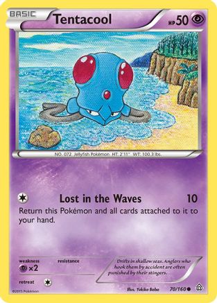 Tentacool - 70/160 - Common - Reverse Holo