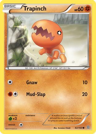 Trapinch - 82/160 - Common - Reverse Holo