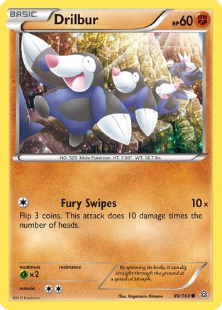 Drilbur - 89/160 - Common - Reverse Holo
