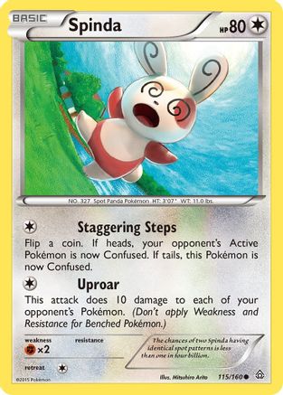 Spinda - 115/160 - Common - Reverse Holo