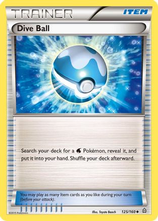 Dive Ball - 125/160 - Uncommon - Reverse Holo