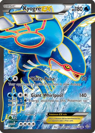 Kyogre EX - 148/160 - Full Art Ultra Rare