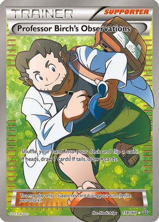 Professor Birch's Observations (159 Full Art) 159/160  - Holofoil XY  Primal Clash - Ultra Rare