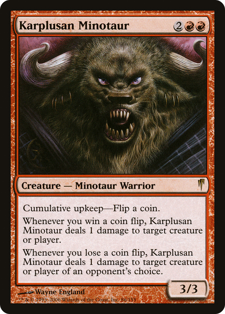 Karplusan Minotaur (CSP-086)  Foil