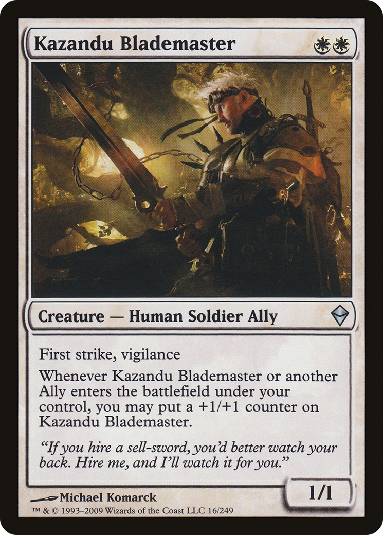 Kazandu Blademaster (ZEN-016)  Foil