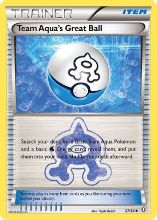 Team Aqua's Great Ball - 27/34 - Uncommon - Reverse Holo