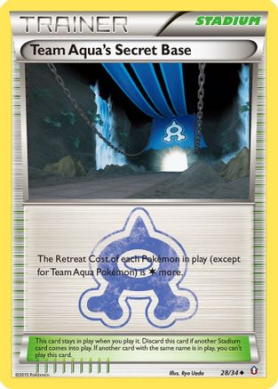 Team Aqua's Secret Base - 28/34 - Uncommon - Reverse Holo