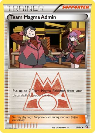 Team Magma Admin - 29/34 - Uncommon - Reverse Holo