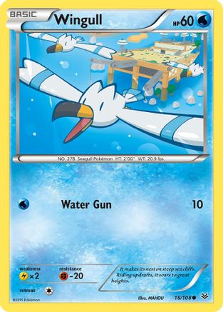 Wingull - 18/108 - Common - Reverse Holo