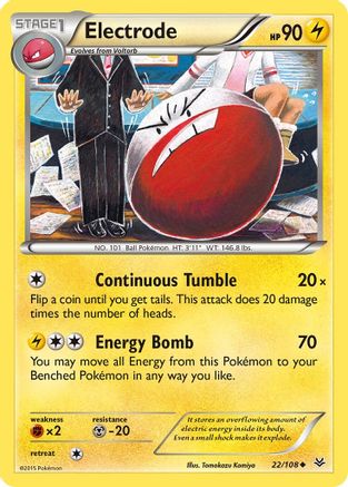 Electrode - 22/108 - Uncommon - Reverse Holo