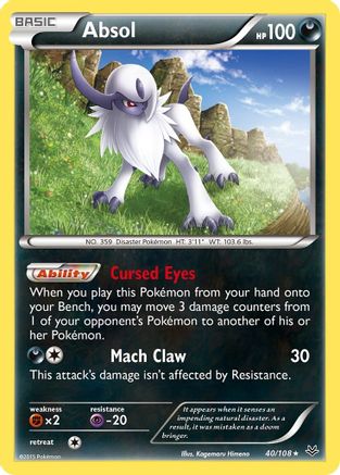 Absol - 40/108 - Holo Rare