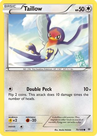 Taillow - 70/108 - Common - Reverse Holo