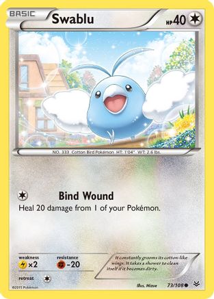 Swablu - 73/108 - Common - Reverse Holo