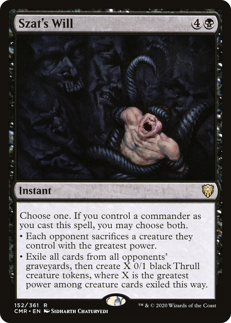 Szat's Will (CMR-152)  Foil