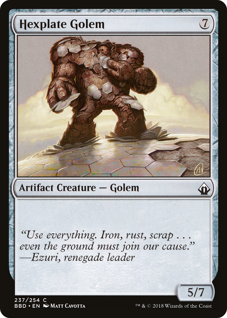 Hexplate Golem (BBD-237)