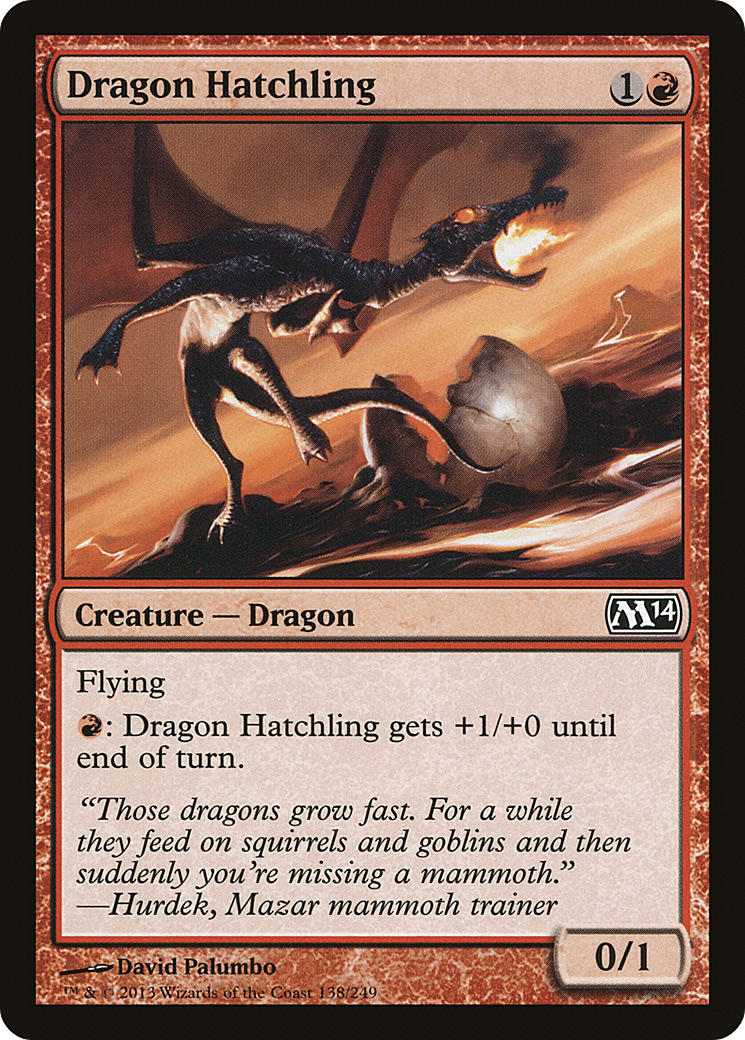 Dragon Hatchling (M14-138)  Foil