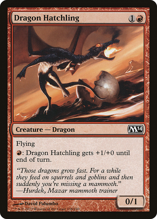 Dragon Hatchling (M14-138)  Foil