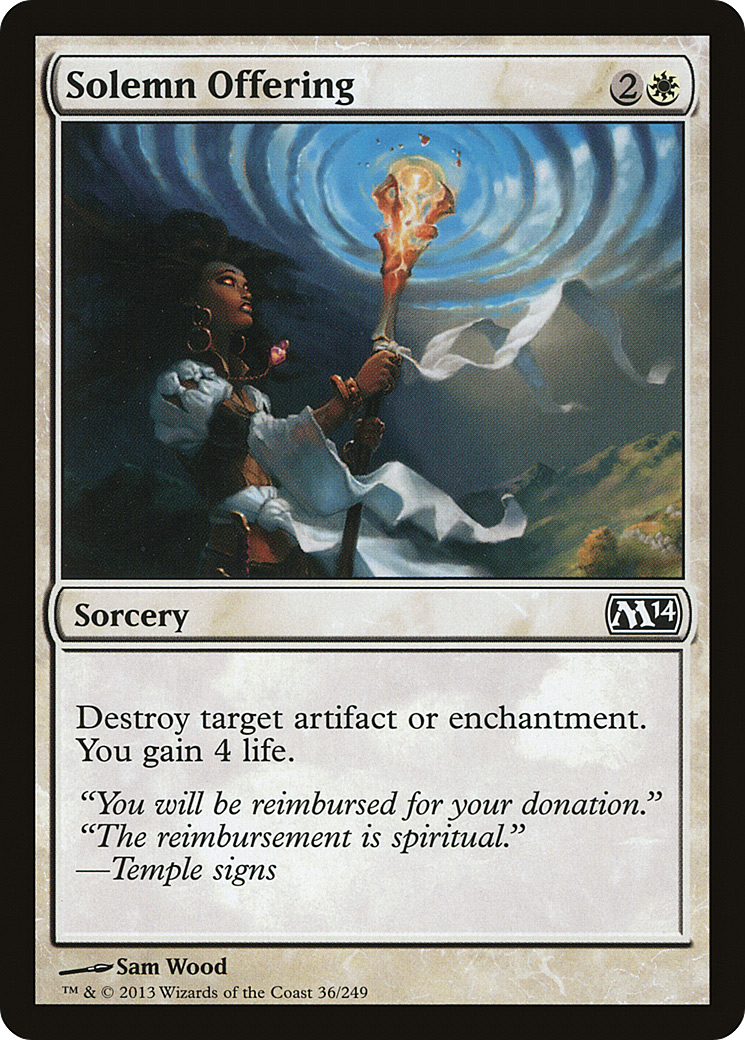 Solemn Offering (M14-036)  Foil