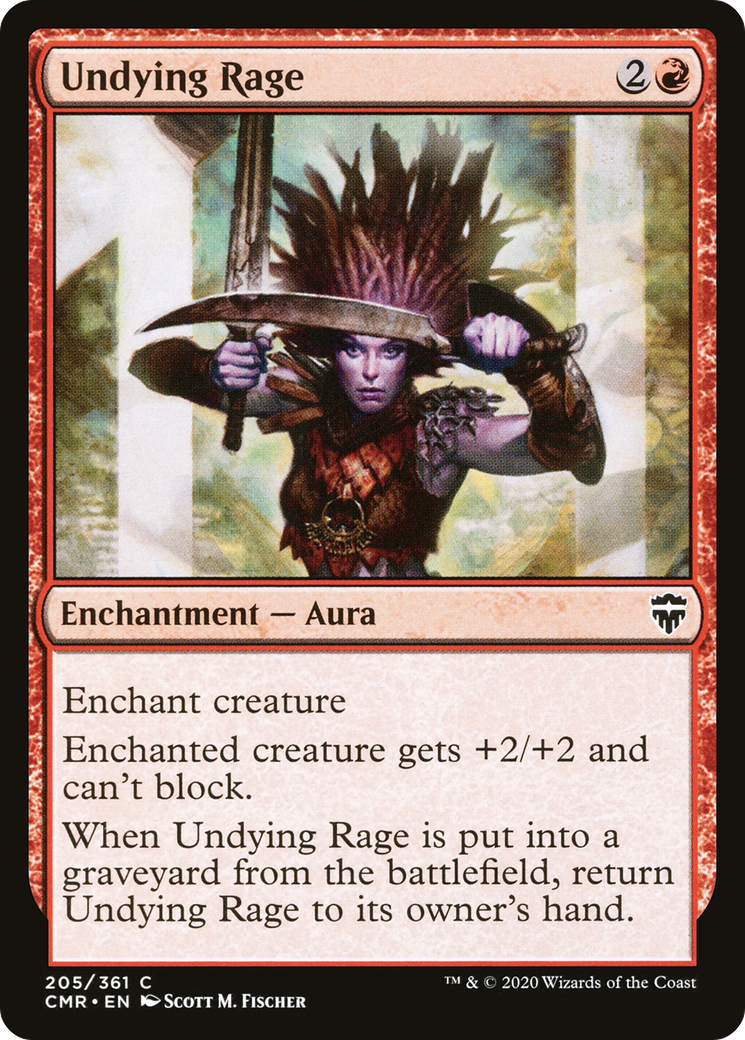 Undying Rage (CMR-205)  Foil