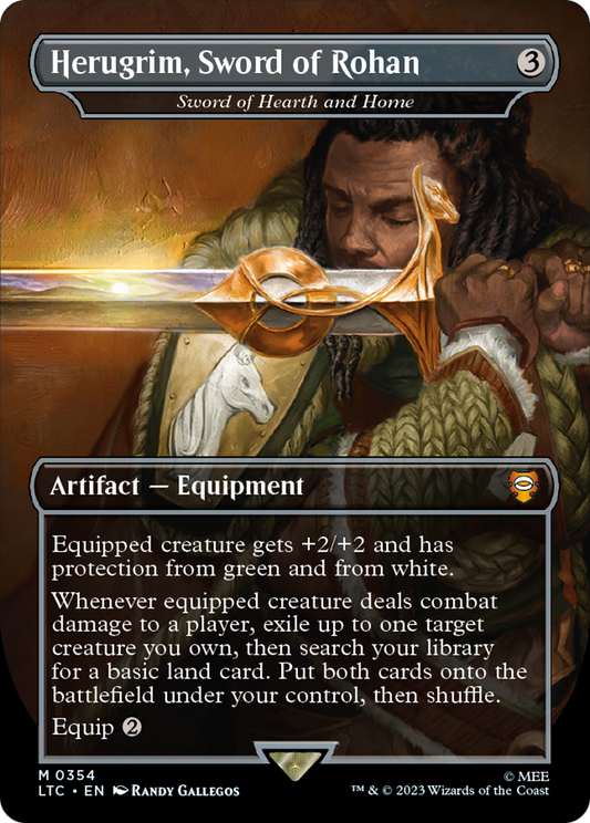 Sword of Hearth and Home (LTC-354) - Tales of Middle-earth Commander / Herugrim, Sword of Rohan (Borderless)