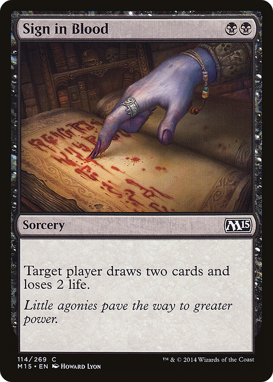 Sign in Blood (M15-114)  Foil