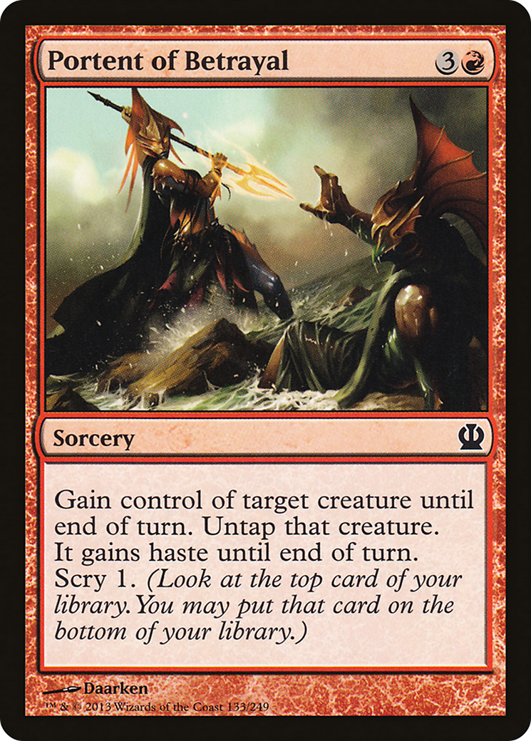 Portent of Betrayal (THS-133)  Foil