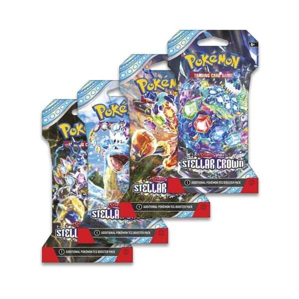Pokémon Scarlet & Violet-Stellar Crown Sleeved Booster Pack (10 Cards)