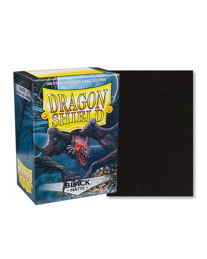 Dragon Shield - 100ct Standard Size - Black Matte