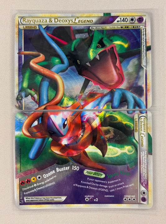 Rayquaza & Deoxys Legend (Set) 89 & 90 - Holofoil Undaunted - Ultra Rare