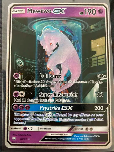 Mewtwo GX 78/73(Secret Shining) - LP (Defective Back)