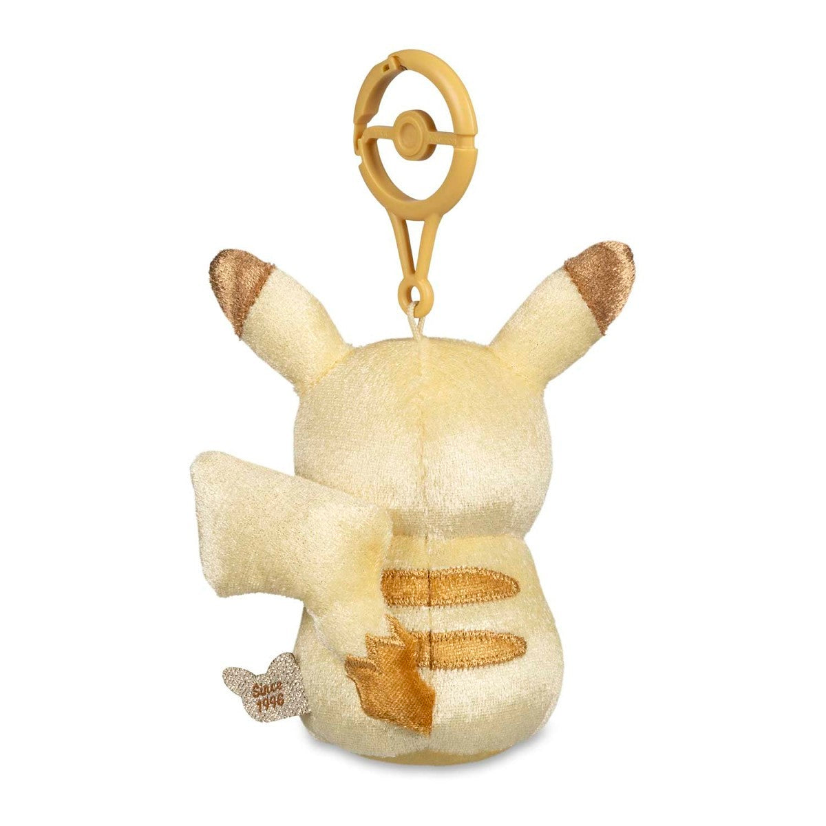Gold Shiny Pikachu 30th Celebration Plush Key Chain - Pokemon Center Plush