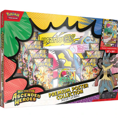 POKEMON - MEGA EVOLUTION - ASCENDED HEROES - POSTER COLLECTION - MEGA LUCARIO EX