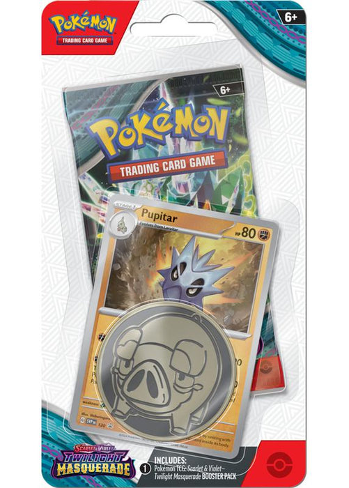 Pokémon Scarlet & Violet Twilight Masquerade Blister Pack Single Booster (Pupitar/Toxel)