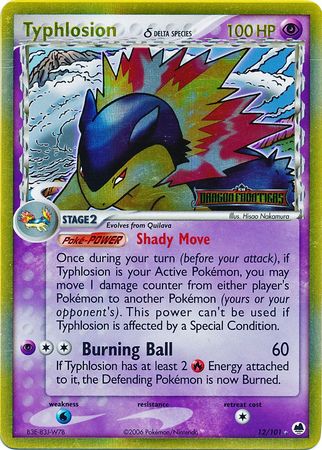 Typhlosion (Delta Species) 012/101  - Reverse Holofoil Dragon Frontiers - Holo Rare