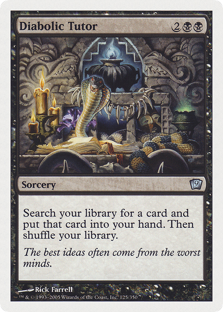 Diabolic Tutor (9ED-125)  Foil