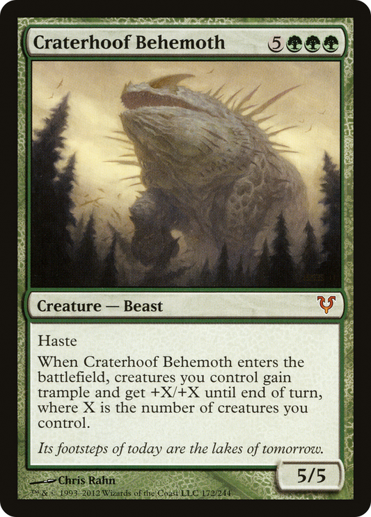 Craterhoof Behemoth (AVR-172)  Foil