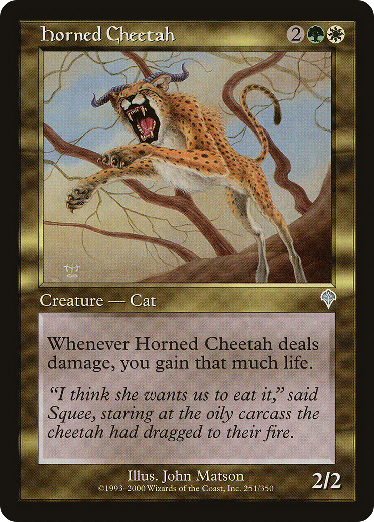 Horned Cheetah (INV-251)  Foil