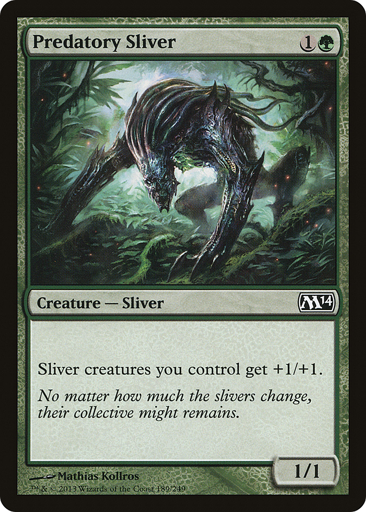 Predatory Sliver (M14-189)  Foil
