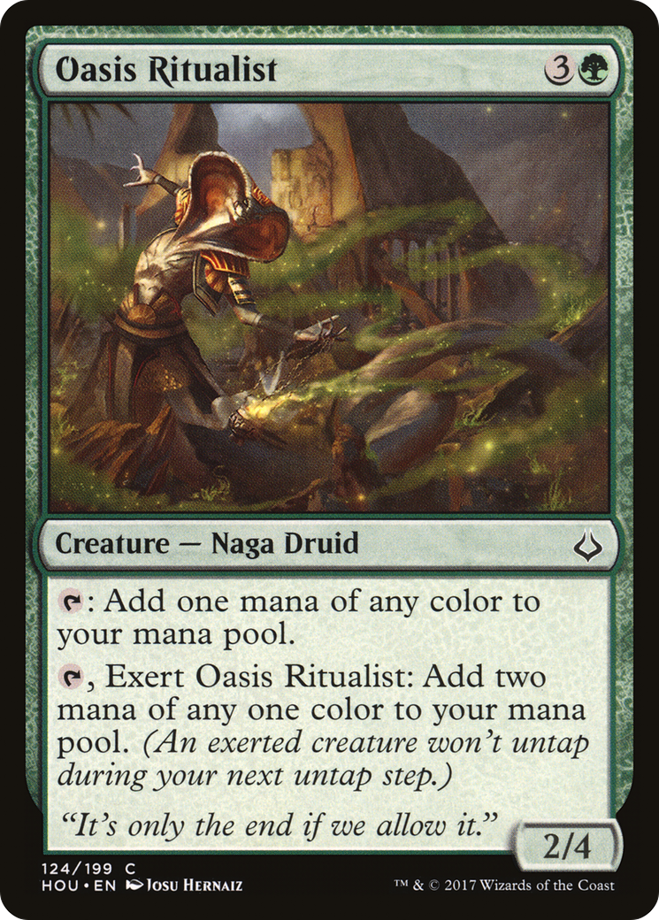 Oasis Ritualist (HOU-124)  Foil