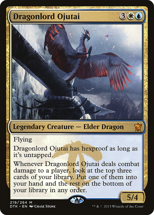 Dragonlord Ojutai (DTK-219)  Foil