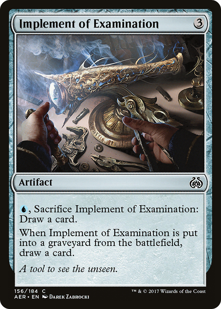 Implement of Examination (AER-156)  Foil