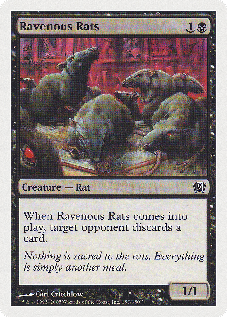 Ravenous Rats (9ED-157)  Foil